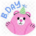 Birthday Celebration Bear Birthday Teddy Birthday Icon