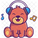 Teddy Listening Music Icon