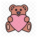 Teddybar Liebe Herz Icon