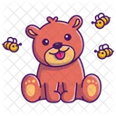 Teddybär und Bienen  Symbol