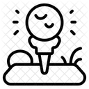 Abschlag Golf Ball Symbol