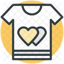 Tee Shirt Hearts Icon
