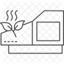 Teeblatt Trockenschuppen Tee Blatt Symbol