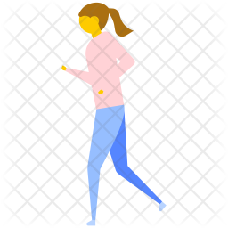Teenage Student Walking Icon