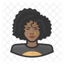Teenager Black Female  Icon