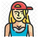 Teenager Girl Student Icon