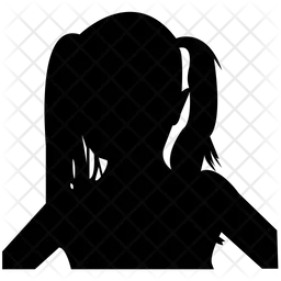 Teenager-Mädchen Gesicht  Symbol