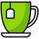 Heisser Tee Teetasse Kaffeetasse Symbol