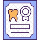 Teeth Tooth Certificate Icon