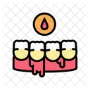 Bleeding Gums Color Icon