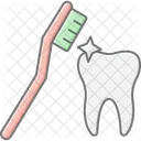 Teeth Clean Lineal Color Icon Icon