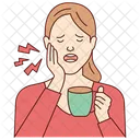 Teeth Pain Coffee Icon