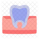 Gum Chewing Teeth Icon