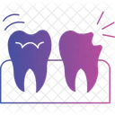 Teeth In Gum Dental Care Icon