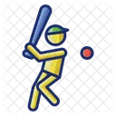 Schlagmann Baseballspieler Spieler Symbol