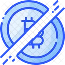 Bitcoin teilen  Symbol