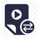 Videodatei Teilen Video Teilen Filmdatei Teilen Symbol