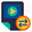 Videodatei Teilen Video Teilen Filmdatei Teilen Symbol