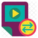 Videodatei Teilen Video Teilen Filmdatei Teilen Symbol
