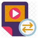Videodatei Teilen Video Teilen Filmdatei Teilen Symbol