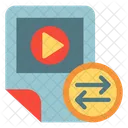 Videodatei Teilen Video Teilen Filmdatei Teilen Symbol