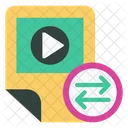 Videodatei Teilen Video Teilen Filmdatei Teilen Symbol