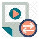 Videodatei teilen  Symbol