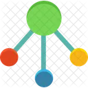 Teilen Netzwerk Hierarchie Symbol