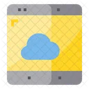 Kommunikation Teilen Cloud Verbindung Cloud Kommunikation Icon