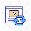 Teilen Video Clip Symbol