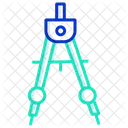 Teiler Zirkel Geometrie Werkzeug Symbol