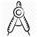 Teiler Kompass Schreibwaren Icon