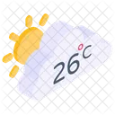 Wetter Teilweise Bewolkt Bewolkter Tag Symbol