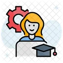 Teilzeit Student  Icon