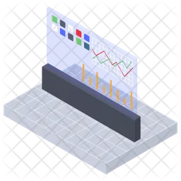 Tela 3D  Ícone