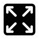 Interface Estender Tela Cheia Ícone