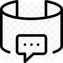 Tela de bate-papo 3D  Ícone