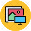 Tela De Exibicao Computador Monitor Icon