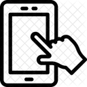 Tela Sensivel Ao Toque Celular Smartphone Ícone