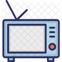 La Tele Televiseur Tele Vintage Icône