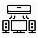 Television Climatisation Appareils Electromenagers Icône
