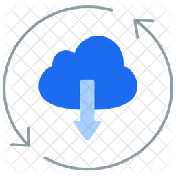 Téléchargement en nuage  Icône