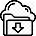 Téléchargement en nuage  Icône