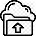 Dossier Telechargement Cloud Icône
