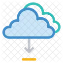 Cloud Serveur Telechargement Icône