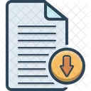 Document Telechargement Application Icône