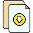 Telecharger Un Fichier Telecharger Un Document Icon