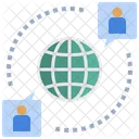 Telecommunication Human Network Icon
