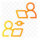 Telecommuting Link Work From Home Icon