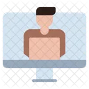Telecommuting Icon